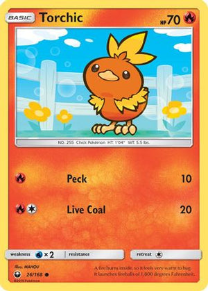 Torchic 26/168 - Celestial Storm Reverse Holofoil - Poke-Collect