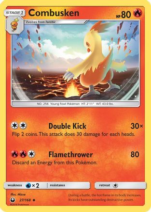 Combusken 27/168 - SM  Celestial Storm Reverse Holofoil - Poke-Collect