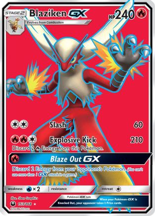 Blaziken GX (Full Art) 153/168 - SM  Celestial Storm Holofoil - Poke-Collect