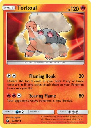 Torkoal 29/168 - Celestial Storm Reverse Holofoil - Poke-Collect