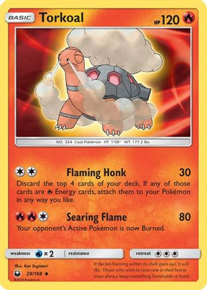 Torkoal 29/168 - Celestial Storm Reverse Holofoil - Poke-Collect