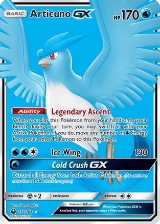 Articuno-GX 154/168 - Celestial Storm Holofoil - Poke-Collect