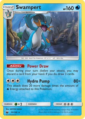Swampert 35/168 - Celestial Storm Reverse Holofoil - Poke-Collect