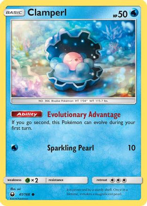 Clamperl 41/168 - SM  Celestial Storm Reverse Holofoil - Poke-Collect