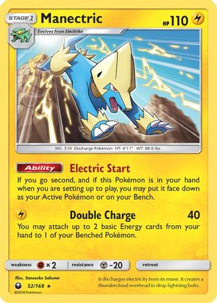 Manectric 52/168 - Celestial Storm Reverse Holofoil - Poke-Collect