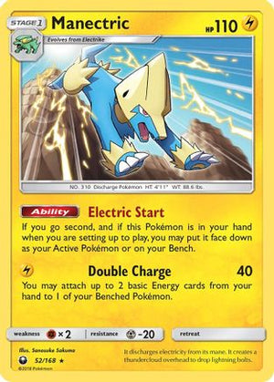 Manectric 52/168 - Celestial Storm Reverse Holofoil - Poke-Collect