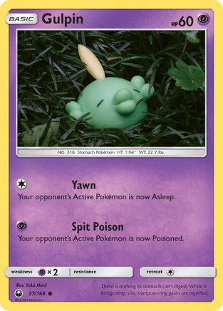 Gulpin 57/168 - SM  Celestial Storm Reverse Holofoil - Poke-Collect