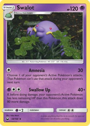 Swalot 58/168 - Celestial Storm Reverse Holofoil - Poke-Collect