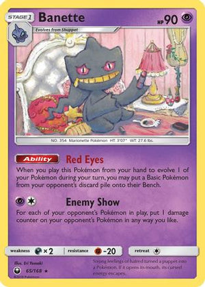 Banette 65/168 - Celestial Storm Reverse Holofoil - Poke-Collect