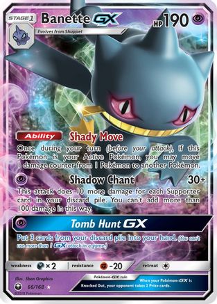 Banette GX 66/168 - SM  Celestial Storm Holofoil - Poke-Collect
