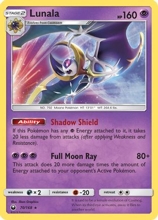 Lunala 70/168 - Celestial Storm Reverse Holofoil - Poke-Collect