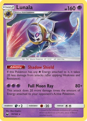 Lunala 70/168 - SM  Celestial Storm Reverse Holofoil