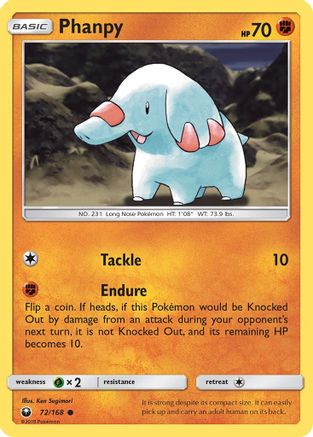 Phanpy 72/168 - SM  Celestial Storm Reverse Holofoil - Poke-Collect