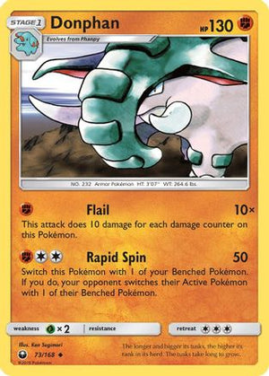 Donphan 73/168 - SM  Celestial Storm Reverse Holofoil - Poke-Collect