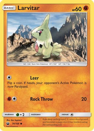 Larvitar 74/168 - SM  Celestial Storm - Poke-Collect