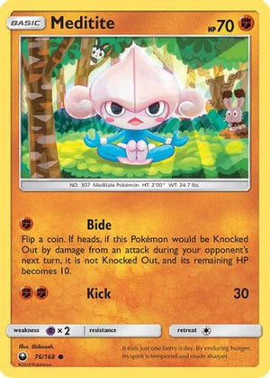 Meditite 76/168 - Celestial Storm Reverse Holofoil - Poke-Collect