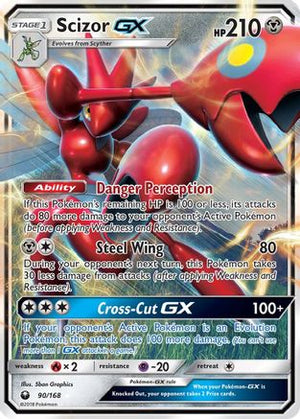 Scizor-GX 90/168 - Celestial Storm Holofoil - Poke-Collect