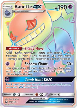 Banette GX (Secret) 174/168 - SM  Celestial Storm Holofoil - Poke-Collect