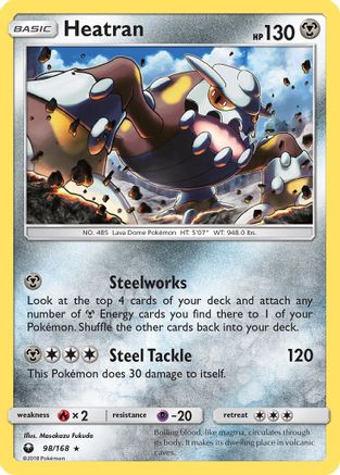 Heatran 98/168 - SM  Celestial Storm Reverse Holofoil - Poke-Collect
