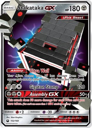 Stakataka-GX 102/168 - Celestial Storm Holofoil - Poke-Collect