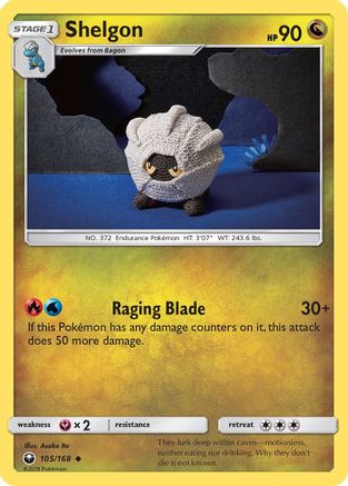 Shelgon 105/168 - SM  Celestial Storm Reverse Holofoil - Poke-Collect