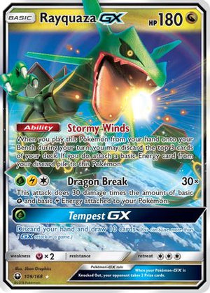 Rayquaza-GX 109/168 - Celestial Storm Holofoil - Poke-Collect