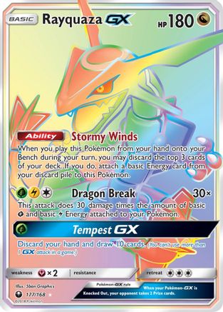 Rayquaza-GX 177/168 - Celestial Storm Holofoil - Poke-Collect