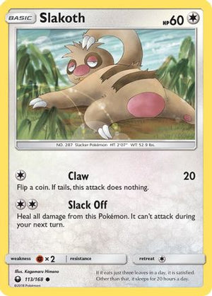 Slakoth 113/168 - Celestial Storm Reverse Holofoil - Poke-Collect