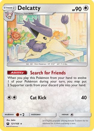 Delcatty 121/168 - SM  Celestial Storm Holofoil - Poke-Collect