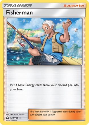 Fisherman 130/168 - SM  Celestial Storm Reverse Holofoil - Poke-Collect