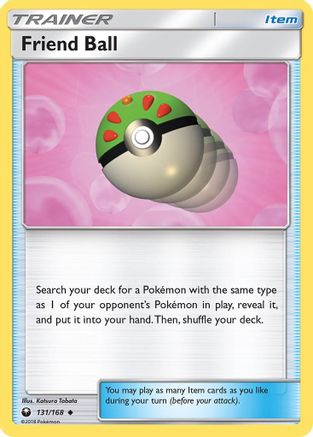 Friend Ball 131/168 - SM  Celestial Storm Reverse Holofoil - Poke-Collect