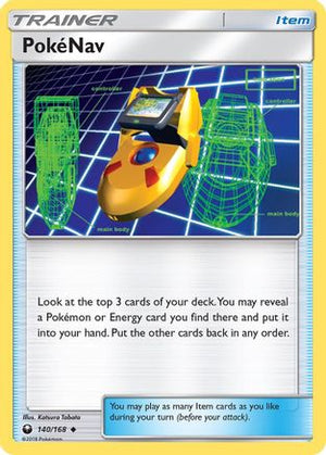 PokeNav 140/168 - SM  Celestial Storm Reverse Holofoil - Poke-Collect