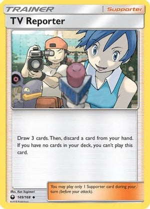 TV Reporter 149/168 - Celestial Storm Reverse Holofoil - Poke-Collect