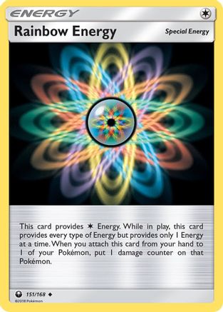 Rainbow Energy 151/168 - SM  Celestial Storm Reverse Holofoil - Poke-Collect