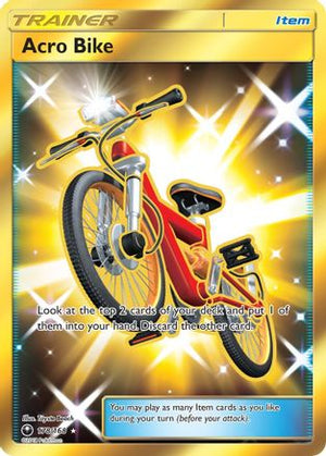 Acro Bike (Secret) 178/168 - SM  Celestial Storm Holofoil