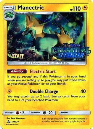 Manectric - SM130 (Prerelease) [Staff] SM130 - SM Promos Holofoil - Poke-Collect