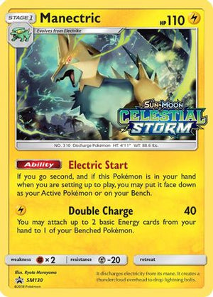 Manectric SM130/248 - SM Black Star Promos Holofoil - Poke-Collect