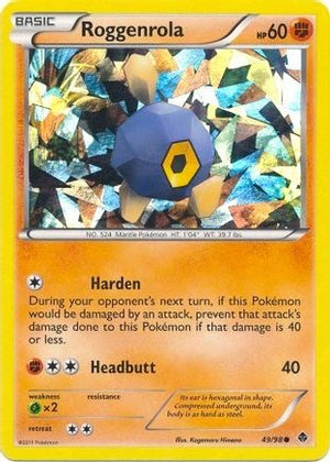 Roggenrola - 49/98 (Cracked Ice Holo) 49 - Blister Exclusives Holofoil - Poke-Collect
