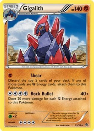 Gigalith - 53/98 (Cracked Ice Holo) 53 - Blister Exclusives Holofoil - Poke-Collect