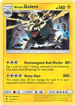 Alolan Golem (Cosmos Holo) 42 - Blister Exclusives Holofoil - Poke-Collect