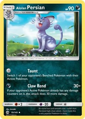 Alolan Persian (Cosmos Holo) 79 - Blister Exclusives Holofoil - Poke-Collect