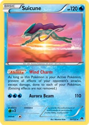 Suicune - 30/122 (Cosmos Holo) 30 - Blister Exclusives Holofoil - Poke-Collect