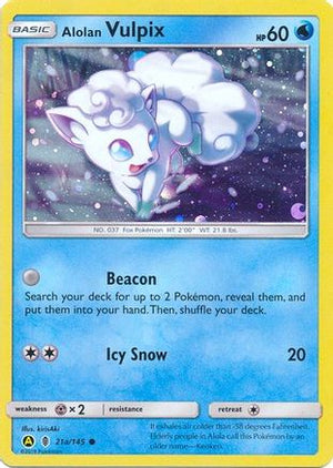 Alolan Vulpix 21a/145 - Guardians Rising Holofoil - Poke-Collect