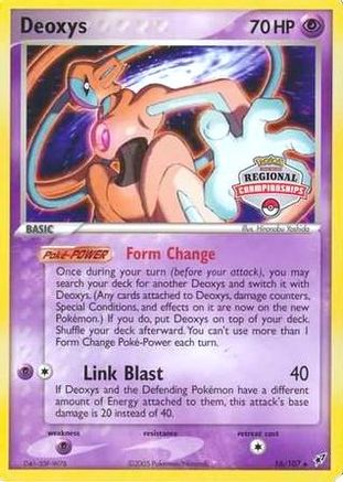 Deoxys - 16/107 (Regional Championships) 16 - League & Championship Cards - Poke-Collect