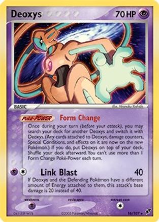 Deoxys - 16/107 (EX Deoxys) 16 - Deck Exclusives Holofoil - Poke-Collect