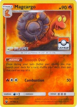 Magcargo - 24/168 (League Challenge) [2nd Place] 24 - League & Championship Cards Reverse Holofoil - Poke-Collect