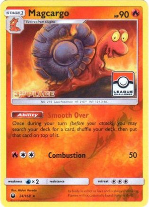 Magcargo - 24/168 (League Promo) [3rd Place] 24 - League & Championship Cards Reverse Holofoil - Poke-Collect