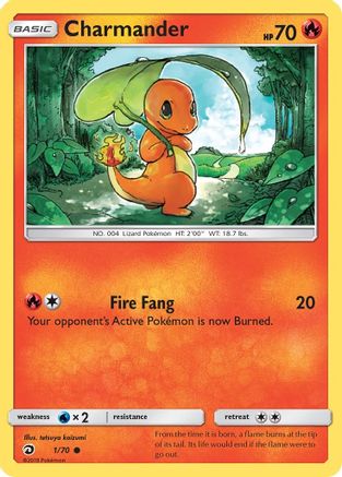 Charmander 1/70 - Dragon Majesty Reverse Holofoil - Poke-Collect