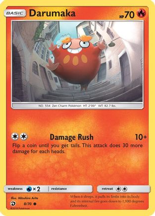 Darumaka 8/70 - Dragon Majesty Reverse Holofoil - Poke-Collect