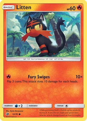 Litten 12/70 - Dragon Majesty - Poke-Collect